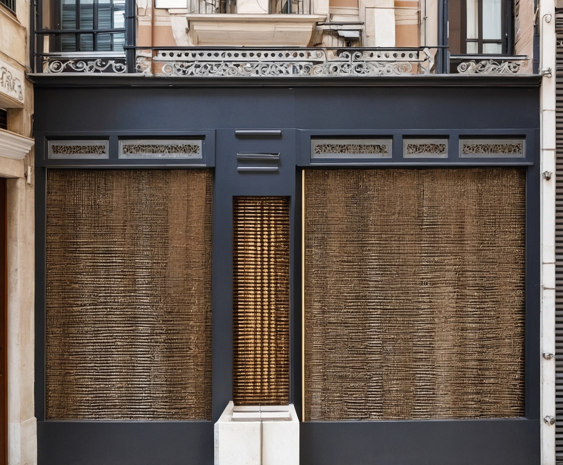 Rehabilitación fachada comercial en Barcelona